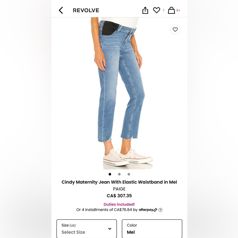 Paige Cindy Maternity Straight Jean